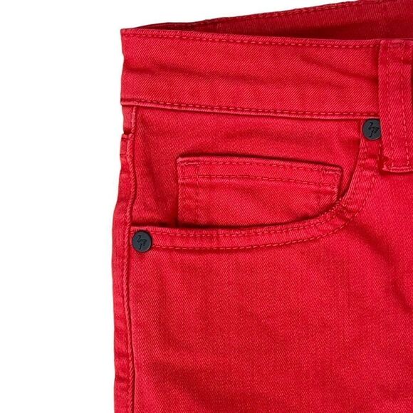 Sandrine Rose By Free People Women's Red Blood Skinny Fit Pants NWT - Picture 7 of 12